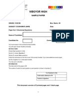 Gr9 - Economics - P2 - Sample Paper