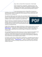 Thesis Optical Fiber Communication PDF