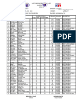 Grading Sheet