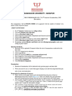 Instructions For UG 1 & 5 Semester Examination 2023 December