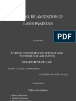 Judicial Islamization of Laws Pakistan