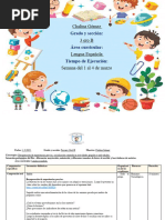 Planicación Diaria Del 1 Al 4 de Marzo de Lengua Española