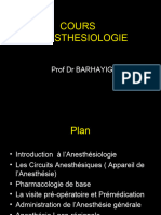 Cours D'anesthesiologie 2013