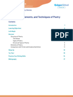 CNF11 - 12 - Q1 - 0103M - SG - Conventions Elements and Techniques of Poetry