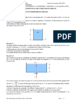 TD de Mécanique de Fluides S4 2022 2023