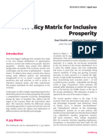 30.a Policy Matrix For Inclusive Prosperity