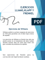 Ejercicios Williams, Klapp y Frenkelsin Video