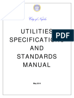 Utilities Specifications and Standards Manual 110118