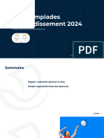 Support - Organisation Des Compétitions Olympiades Des Arrondissements Juin-Juillet 2024