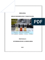 Determinación de La Hemoglobina