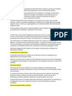 La Democracia Es Una Forma de Gobierno Del Estado Donde El Poder Es Ejercido Por El Pueblo