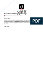 Federalism and Emerging Challenges