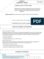 Guia 1 Segundo Semestre Matematicas 1medio