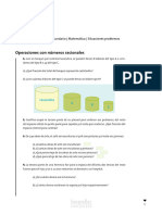 Operaciones Con Números Racionales