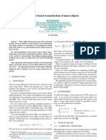 Focus Set Based Reconstruction of Micro-Objects