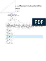 2023-4 - AVG - Resistência Dos Materiais para Engenharia Cívil - EAD. (5106532) Nota