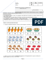 Evaluacion Matemática Diferencial 1° Básico Marzo