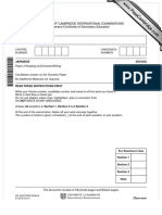 University of Cambridge International Examinations International General Certificate of Secondary Education