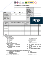 Ficha Diagnóstica Del Estudiante