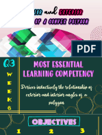 Q3 WEEK6 INTERIOR and EXTERIOR ANGLES of A CONVEX POLYGON