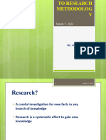 Research Methodology