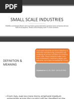 Small Scale Industries