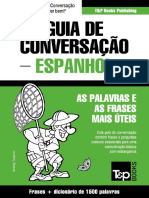 Guia de Conversação Português-Espanhol e Dicionário Conciso 1500 Palavras