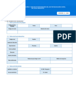 Ficha de Evaluación de Daños y Análisis de Necesidades Del Sector Educación