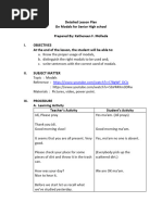 Detailed Lesson Plan For English Senior Highschool