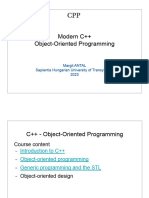 CPP v1.2 Modern CPP OOP Slides Margit Antal 2023