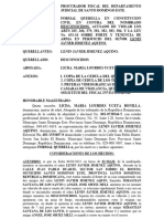 Querella Uceta Por Robo y Porte de Arma Lenin Javier Jimenez Aquino