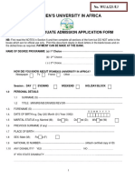 Undergraduate Application Form