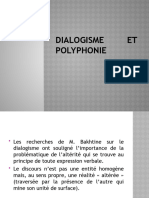 Dialogisme Et Polyphonie