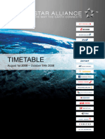 Star Alliance Timetable 2008