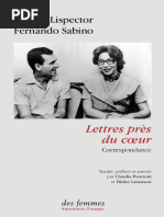 Lispector, C. Lettres Prés Du Coeur