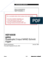 Data Sheet: HEF4093B Gates