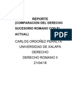 Comparacion Del Derecho Sucesorio Romano Con El Actual