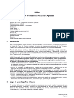 Sílabo 160169 - Contabilidad Financiera Aplicada: I. Información General