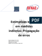 Estimativas e Erros em Medidas Indiretas