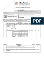 IA - Assignment - DMBA205 - MBA 2 - Set-1 and 2 - March - 2023