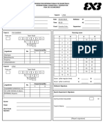 Xela en Movimiento Femenino - Scoresheets Report