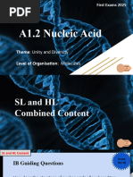 A1.2 Nucleic Acids