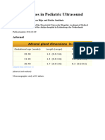 Normal Values in Pediatric Ultrasound