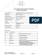 Safeguarding of Adults at Risk of Abuse and Neglect Policy V7 CM 004 March 2021