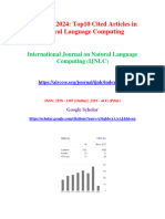 February 2024: Top10 Cited Articles in Natural Language Computing