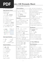 Phys 130 Formula Sheet V2