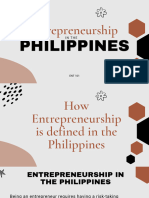 ENT 101 - 02 Entrepreneurship in The Philippine Setting