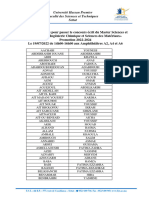 Retenus Concours Écrit ICSM Promotion 2022 2023