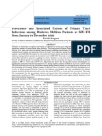 Prevalence and Associated Factors of Urinary Tract Infections Among Diabetes Mellitus Patients at KIU-TH From January To December 2022