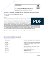 Empirical Studies of Factors Associated With Child Malnutrition: Highlighting The Evidence About Climate and Conflict Shocks